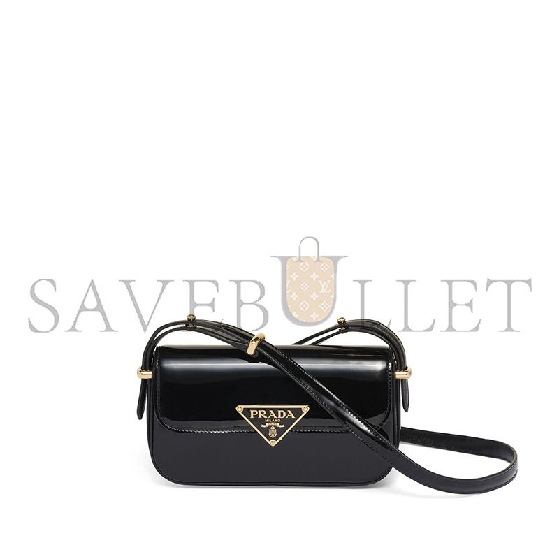 Pra*a logo-plaque leather shoulder bag 1bd339 (20.5*10.5*4cm)